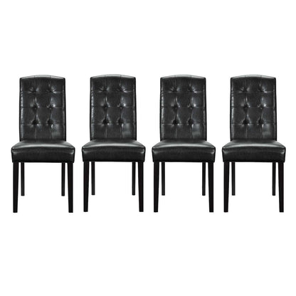 Modway Perdure Dining Chairs Vinyl Set of 4 FredCo