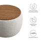 Modway Perla Woven Heathered Fabric Upholstered Storage Ottoman FredCo
