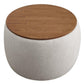 Modway Perla Woven Heathered Fabric Upholstered Storage Ottoman FredCo