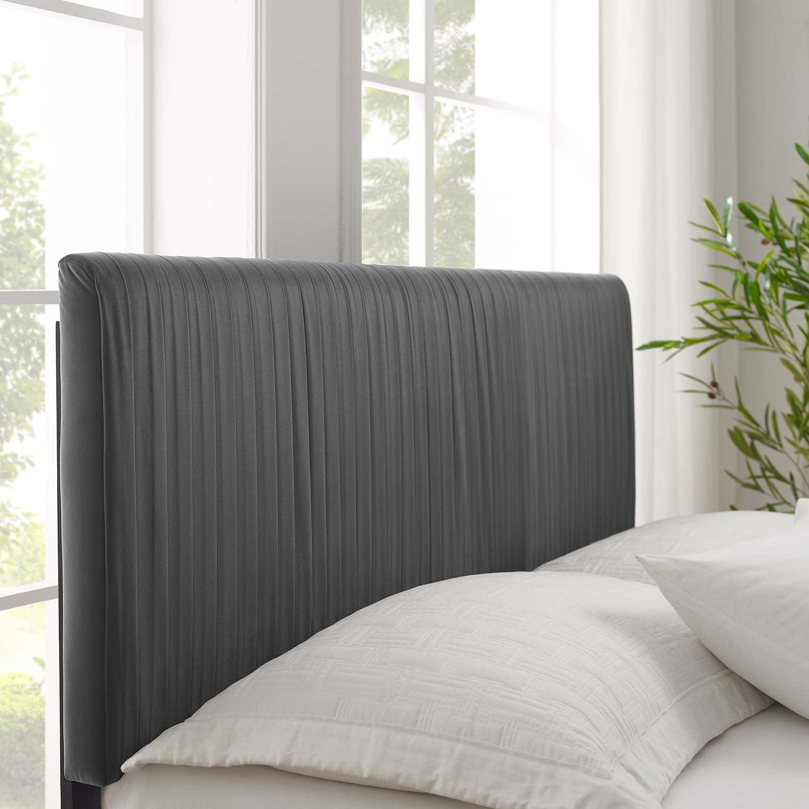 Modway Peyton Performance Velvet King Platform Bed FredCo