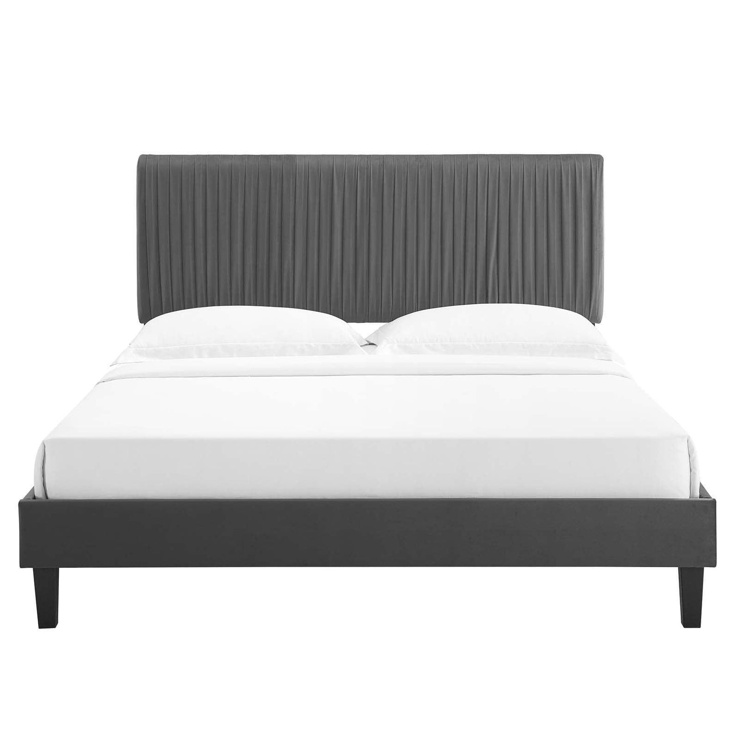 Modway Peyton Performance Velvet King Platform Bed FredCo