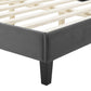 Modway Peyton Performance Velvet King Platform Bed FredCo