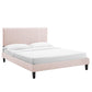 Modway Peyton Performance Velvet King Platform Bed FredCo