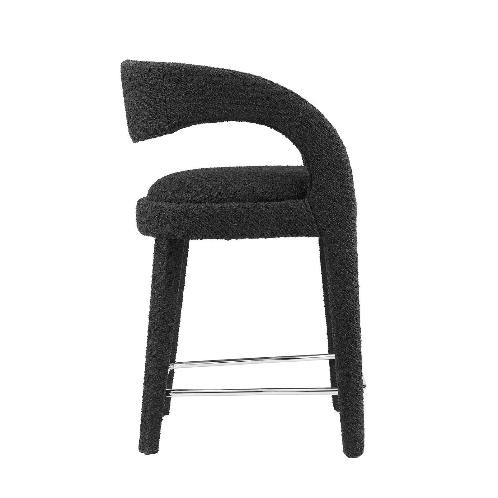 Modway Pinnacle Boucle Upholstered Counter Stool Set of Two, EEI-6565 FredCo