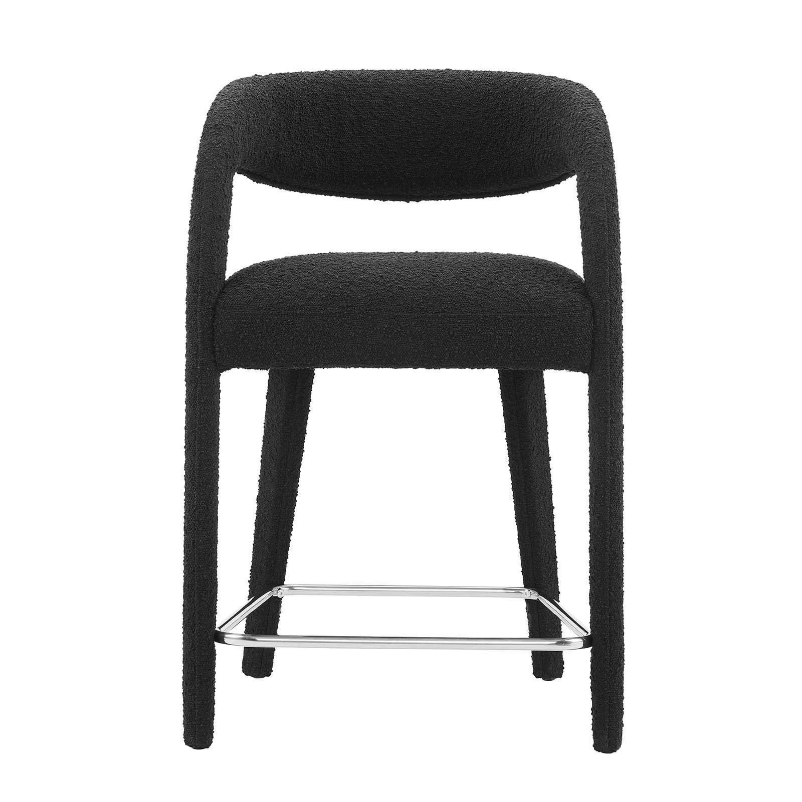 Modway Pinnacle Boucle Upholstered Counter Stool Set of Two, EEI-6565 FredCo