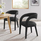 Modway Pinnacle Boucle Upholstered Dining Chair Set of Two, EEI-6562 FredCo