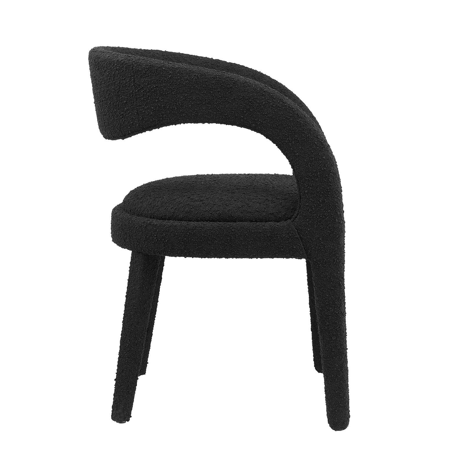 Modway Pinnacle Boucle Upholstered Dining Chair Set of Two, EEI-6562 FredCo