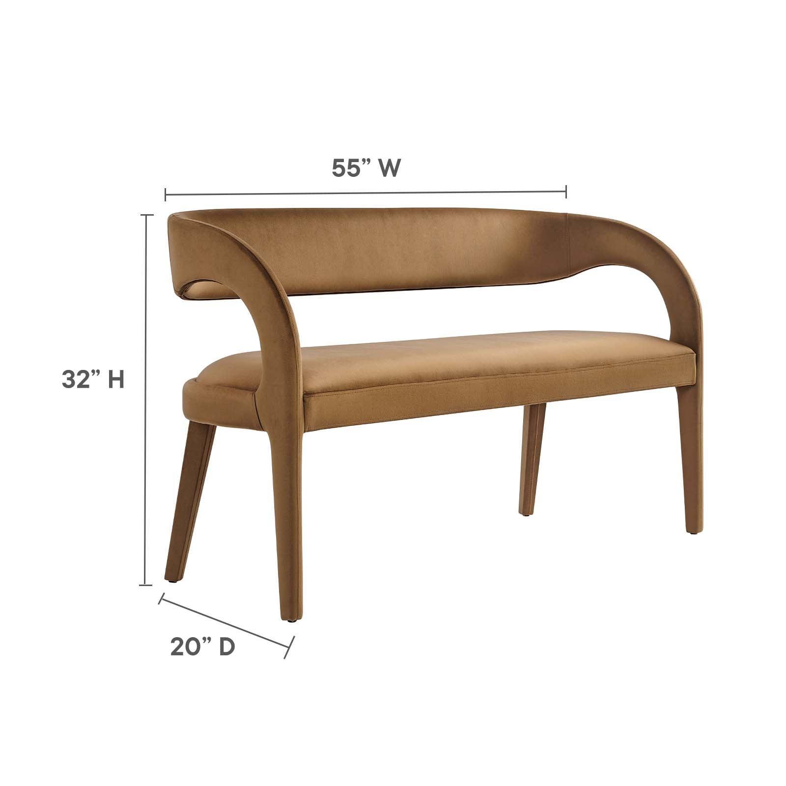 Modway Pinnacle Performance Velvet Accent Bench, EEI-6572 FredCo