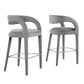 Modway Pinnacle Performance Velvet Bar Stool Set of Two, EEI-6569 FredCo