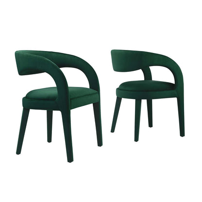 Modway Pinnacle Performance Velvet Dining Chair Set of Two, EEI-6563 FredCo
