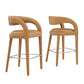 Modway Pinnacle Vegan Leather Bar Stool Set of Two, EEI-6567 FredCo