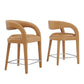 Modway Pinnacle Vegan Leather Counter Stool Set of Two, EEI-6564 FredCo