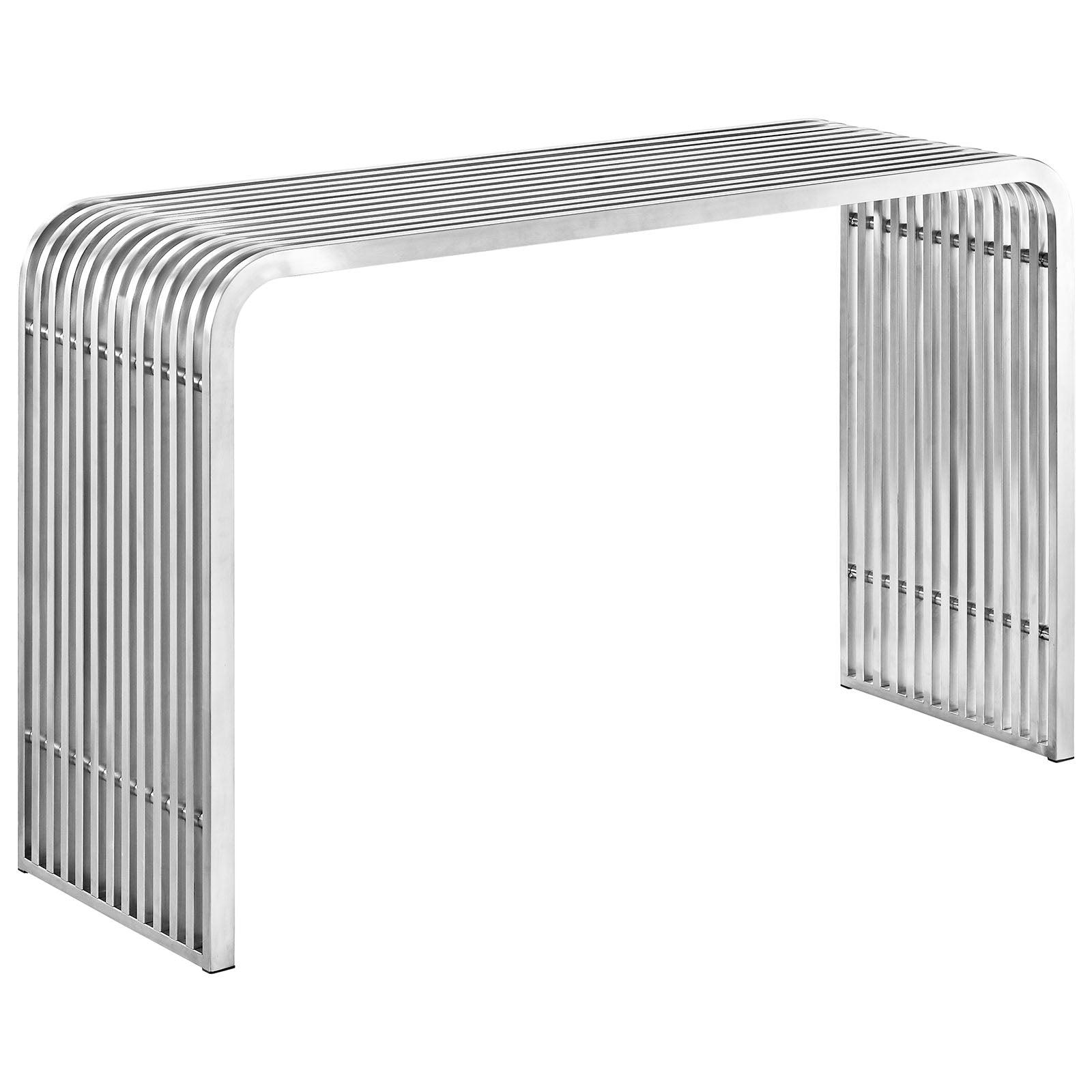 Modway Pipe Stainless Steel Console Table FredCo