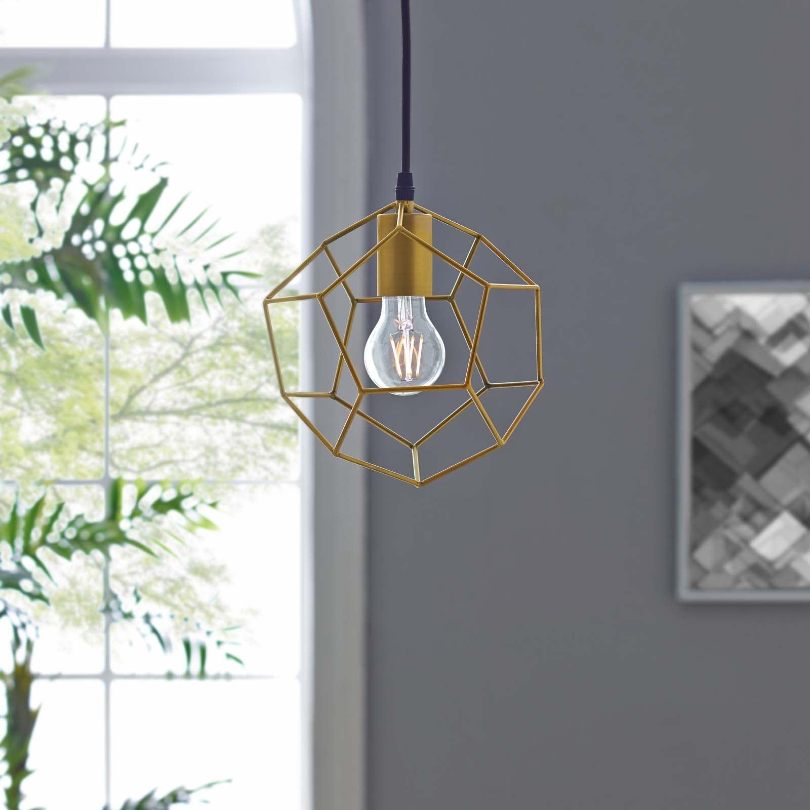 Modway Pique Gold Metal Ceiling Fixture FredCo