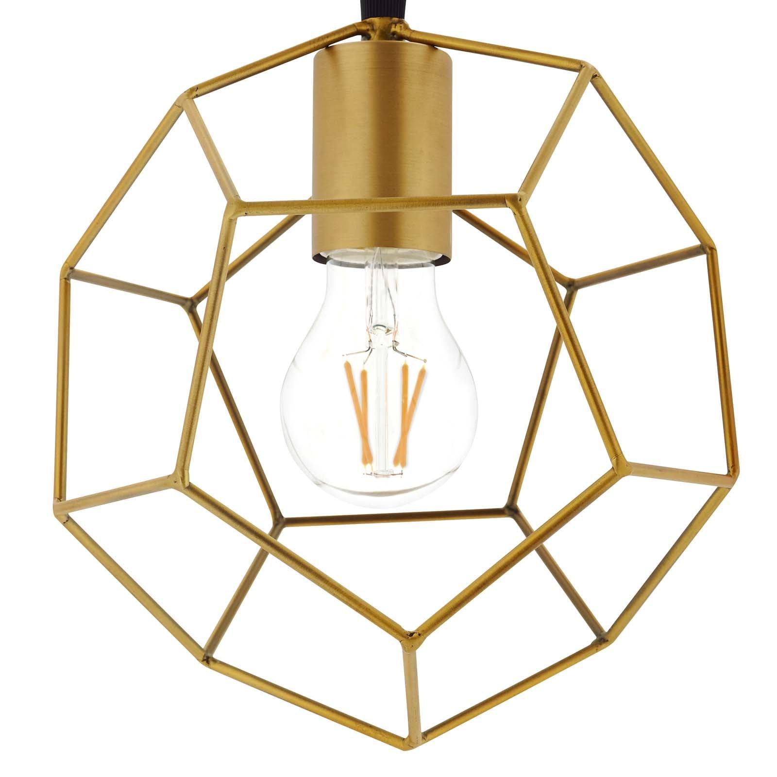 Modway Pique Gold Metal Ceiling Fixture FredCo