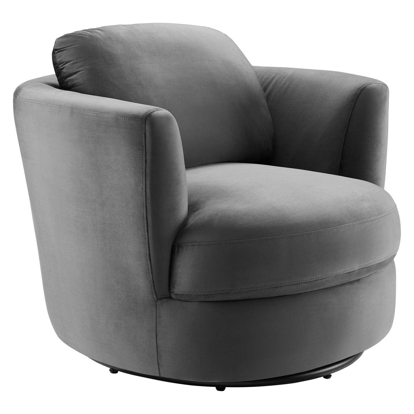 Modway Pirouette Performance Velvet Swivel Armchair FredCo