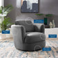 Modway Pirouette Performance Velvet Swivel Armchair FredCo