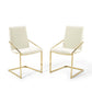 Modway Pitch Dining Armchair Performance Velvet Set of 2 FredCo