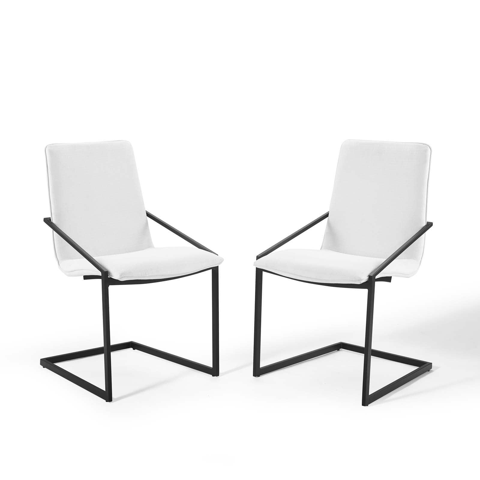 Modway Pitch Dining Armchair Upholstered Fabric Set of 2 FredCo