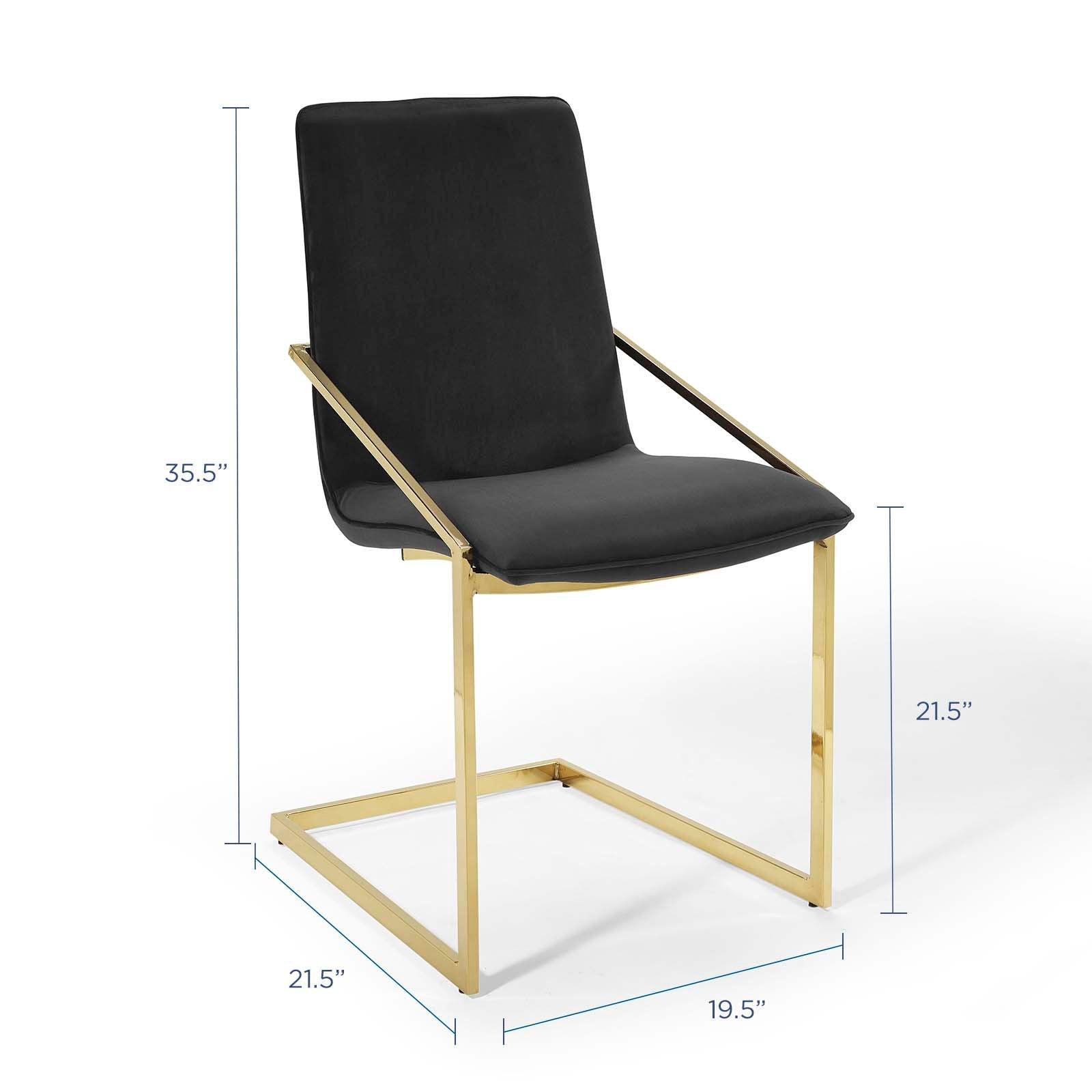 Modway Pitch Performance Velvet Dining Armchair FredCo