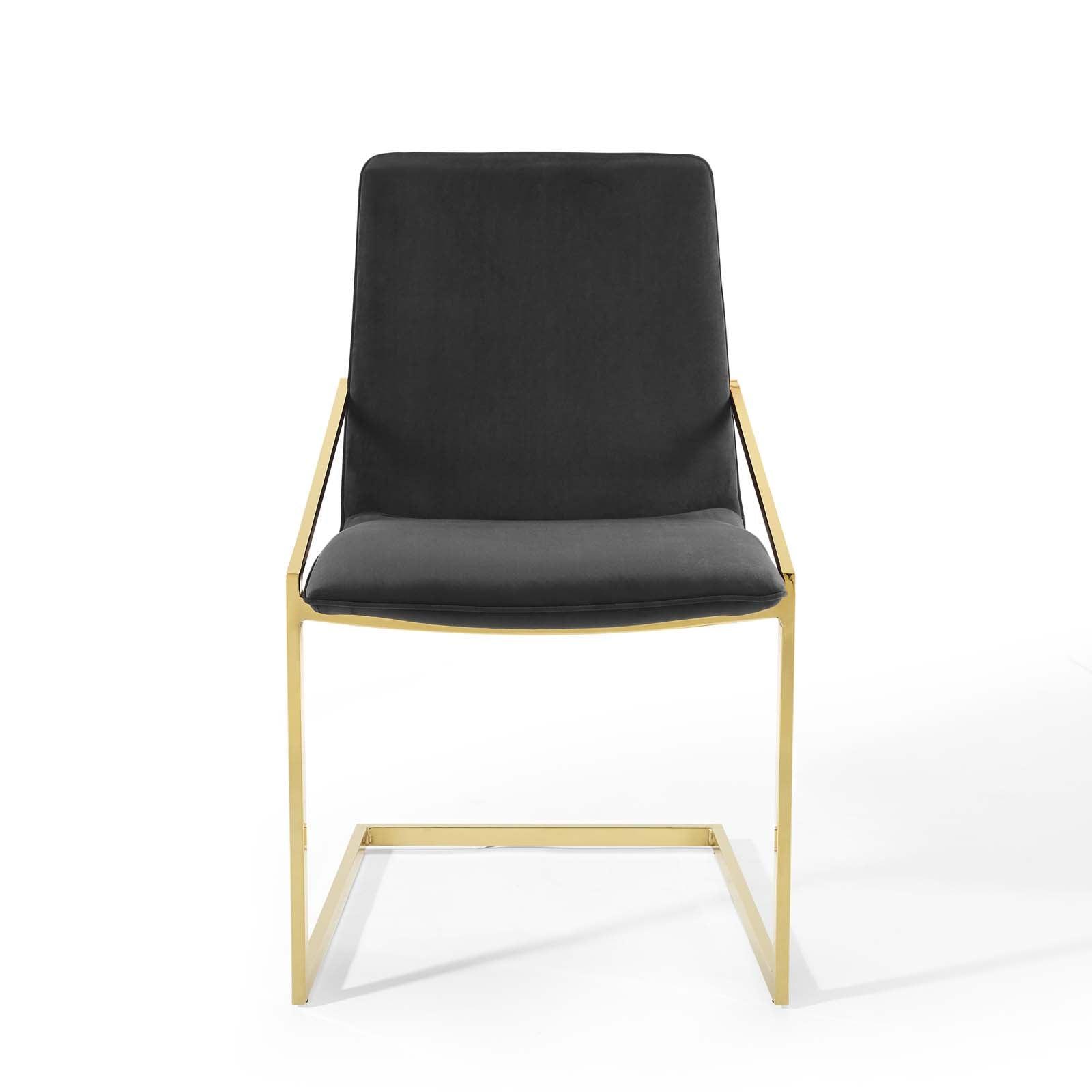Modway Pitch Performance Velvet Dining Armchair FredCo