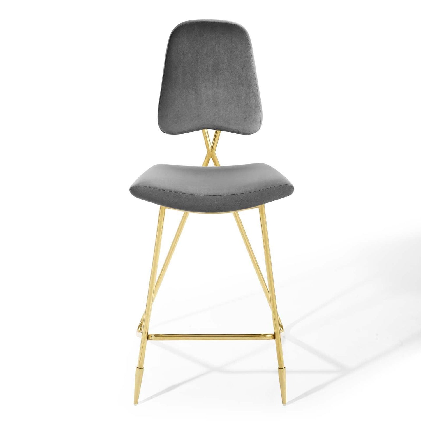 Modway Ponder Bar Stool Performance Velvet Set of 2 FredCo