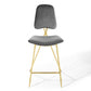 Modway Ponder Bar Stool Performance Velvet Set of 2 FredCo