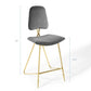 Modway Ponder Bar Stool Performance Velvet Set of 2 FredCo