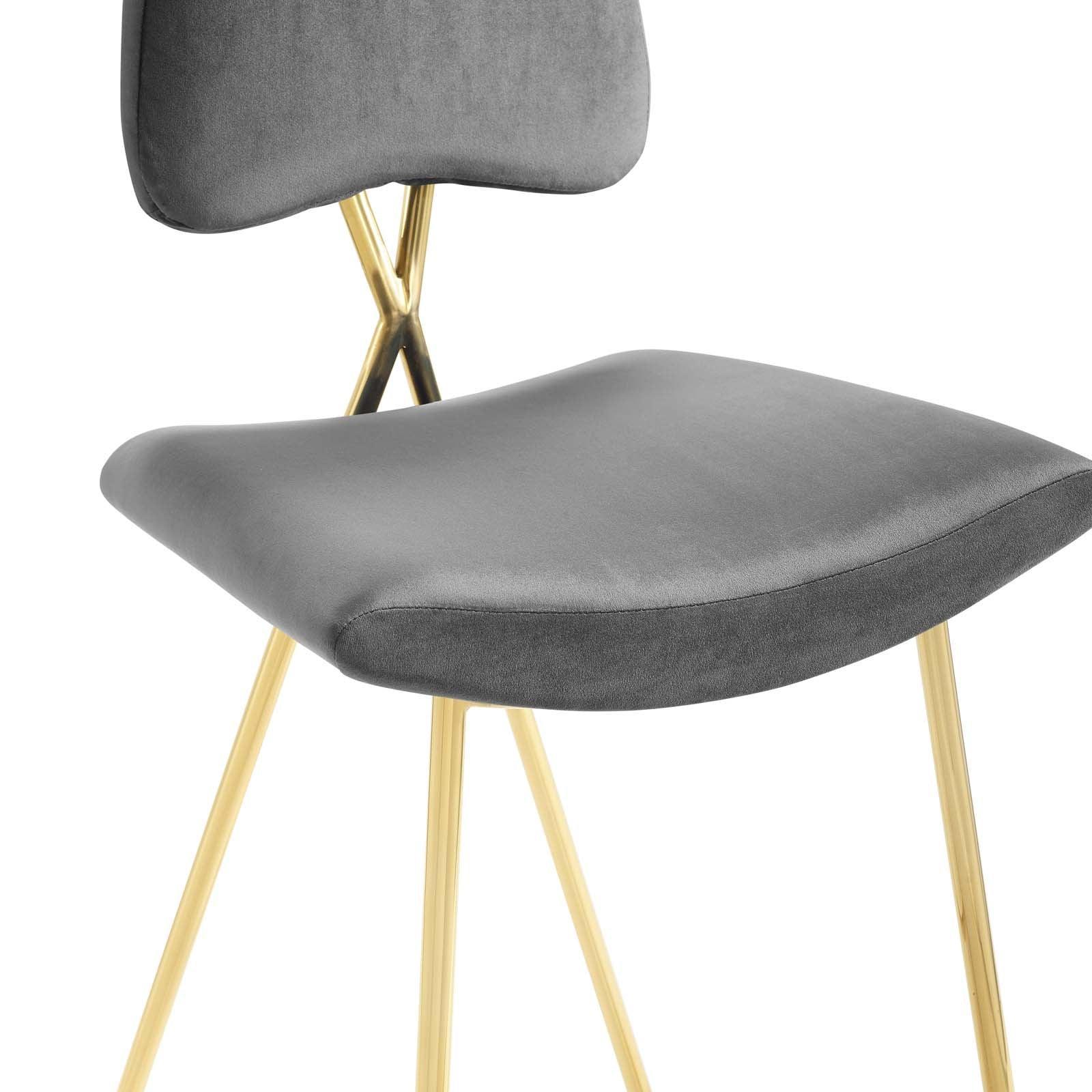 Modway Ponder Bar Stool Performance Velvet Set of 2 FredCo