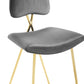Modway Ponder Bar Stool Performance Velvet Set of 2 FredCo