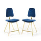 Modway Ponder Counter Stool Performance Velvet Set of 2 FredCo