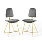 Modway Ponder Counter Stool Performance Velvet Set of 2 FredCo