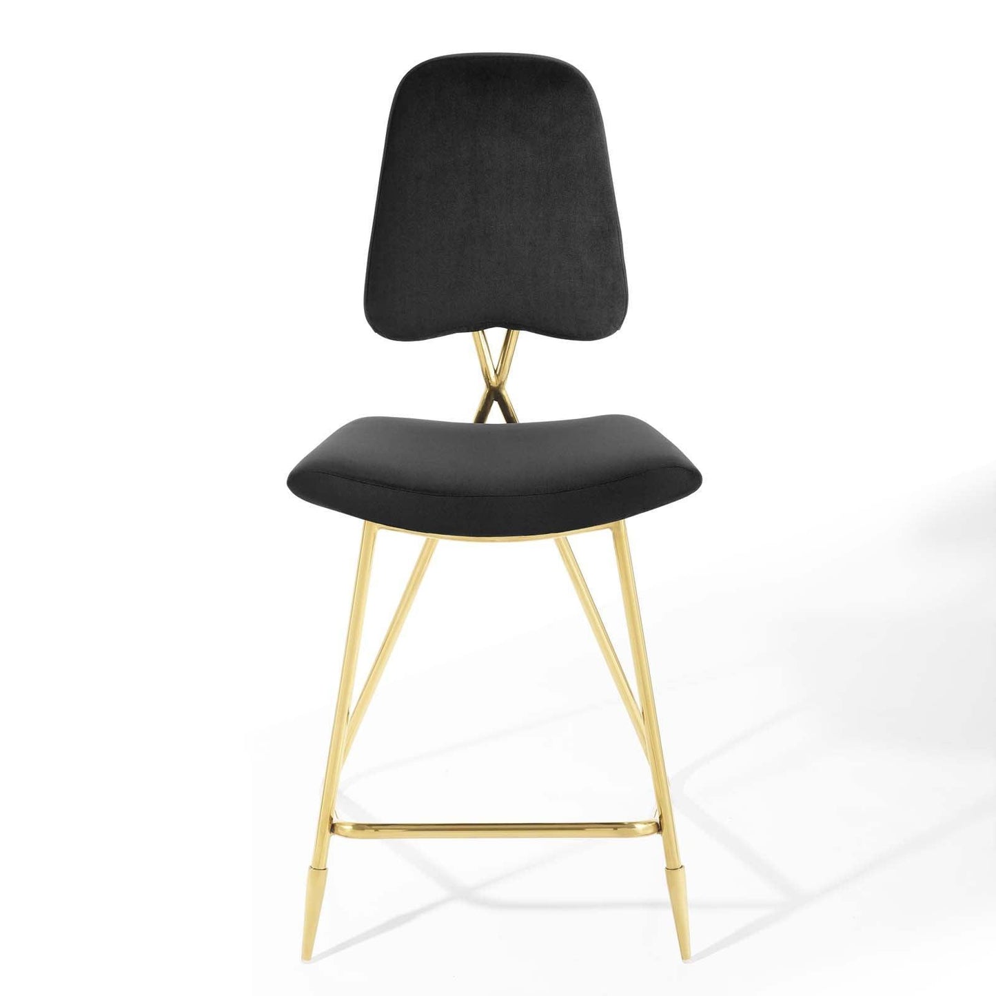 Modway Ponder Counter Stool Performance Velvet Set of 2 FredCo