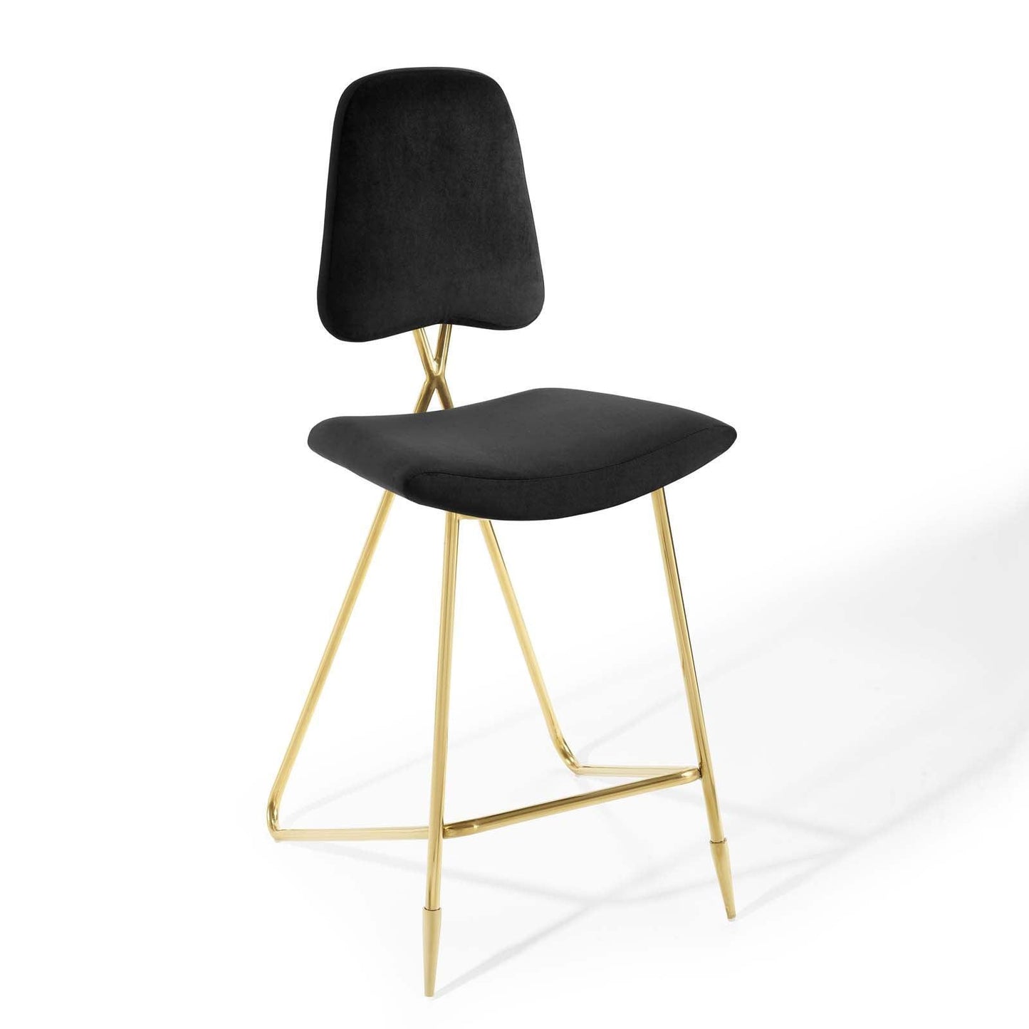 Modway Ponder Performance Velvet Bar Stool FredCo