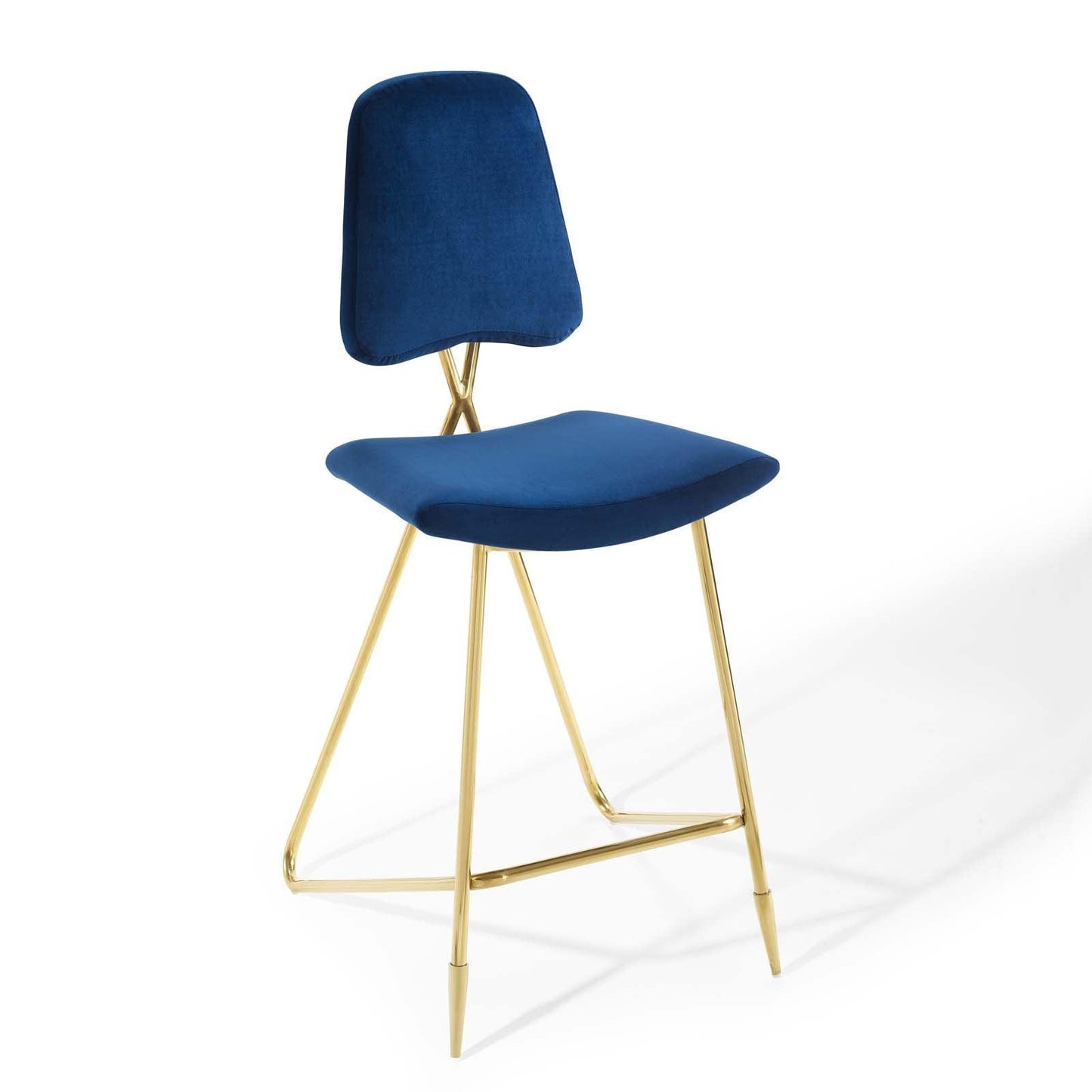 Modway Ponder Performance Velvet Bar Stool FredCo
