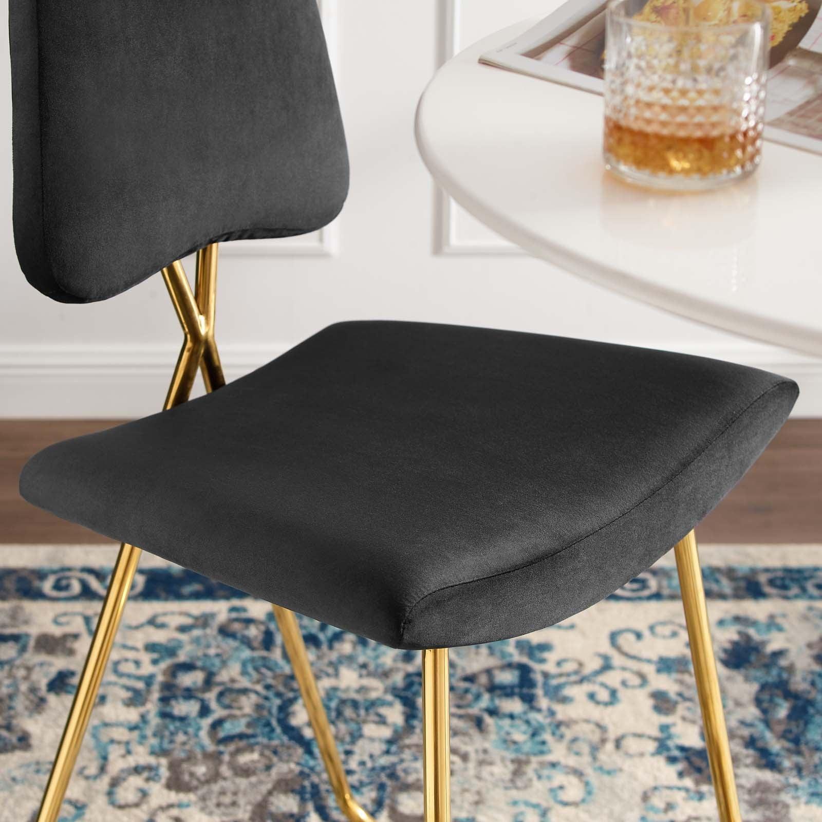 Modway Ponder Performance Velvet Bar Stool FredCo