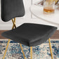 Modway Ponder Performance Velvet Bar Stool FredCo