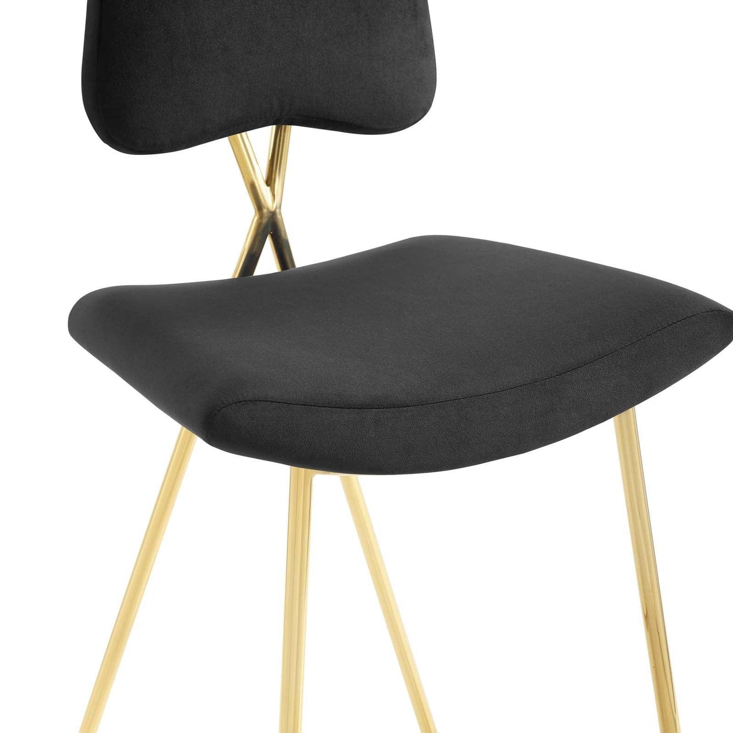 Modway Ponder Performance Velvet Bar Stool FredCo