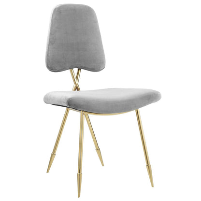 Modway Ponder Performance Velvet Dining Side Chair FredCo