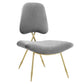 Modway Ponder Performance Velvet Lounge Chair FredCo