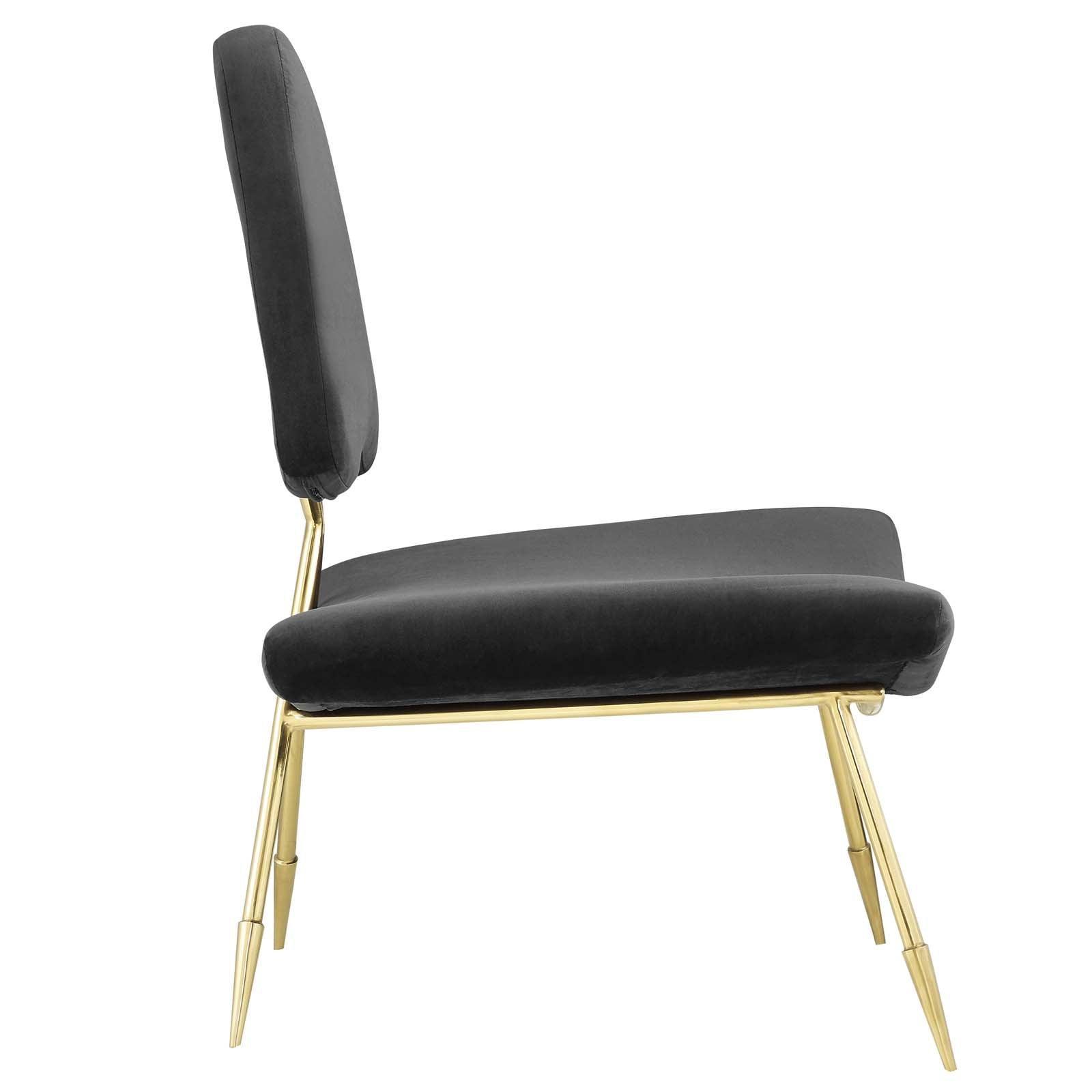 Modway Ponder Performance Velvet Lounge Chair FredCo