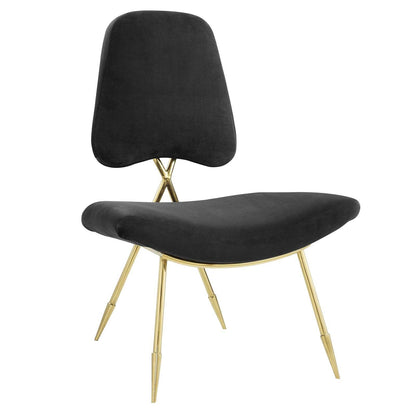 Modway Ponder Performance Velvet Lounge Chair FredCo