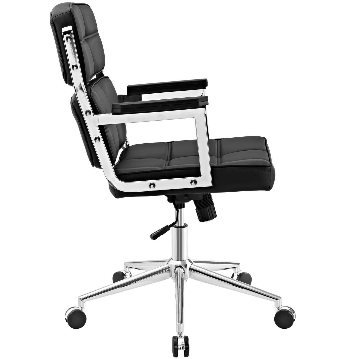 Modway Portray Highback Upholstered Vinyl Office Chair FredCo