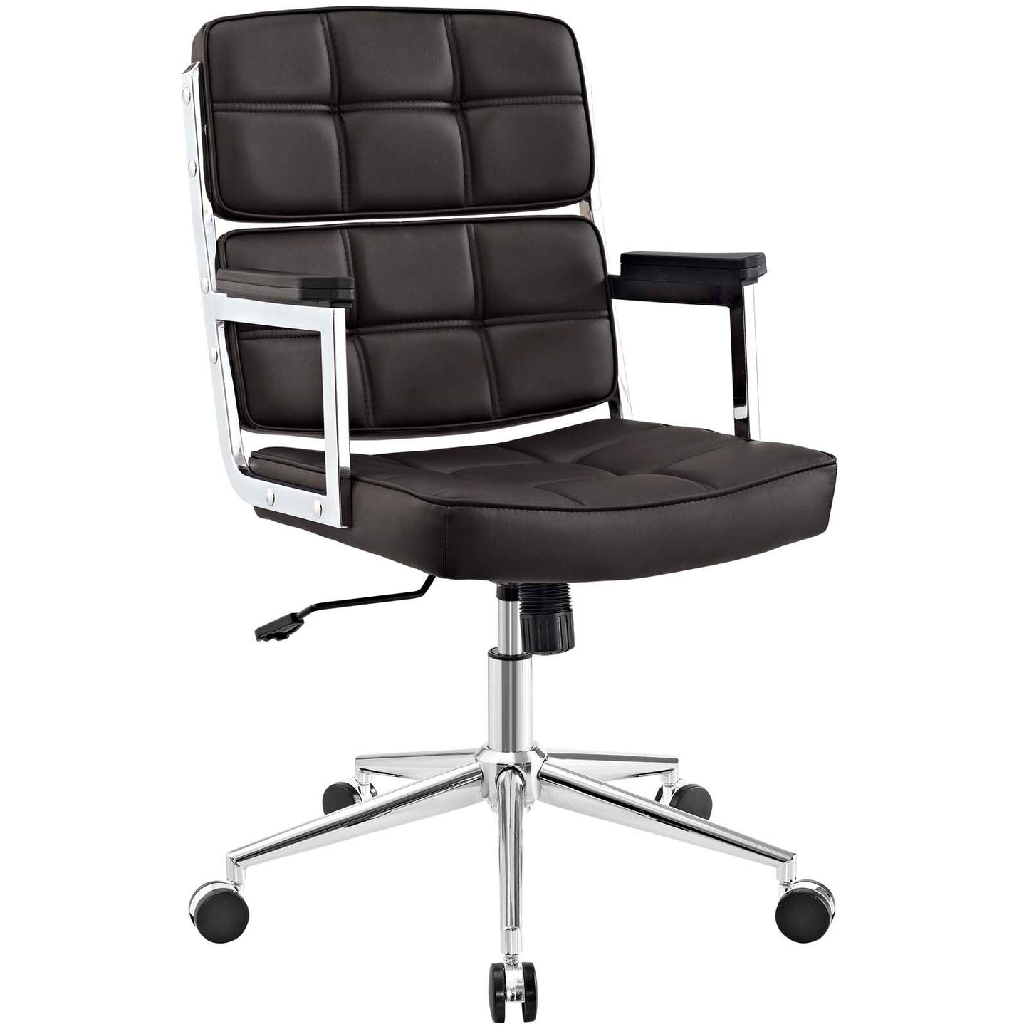 Modway Portray Highback Upholstered Vinyl Office Chair FredCo