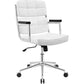 Modway Portray Highback Upholstered Vinyl Office Chair FredCo