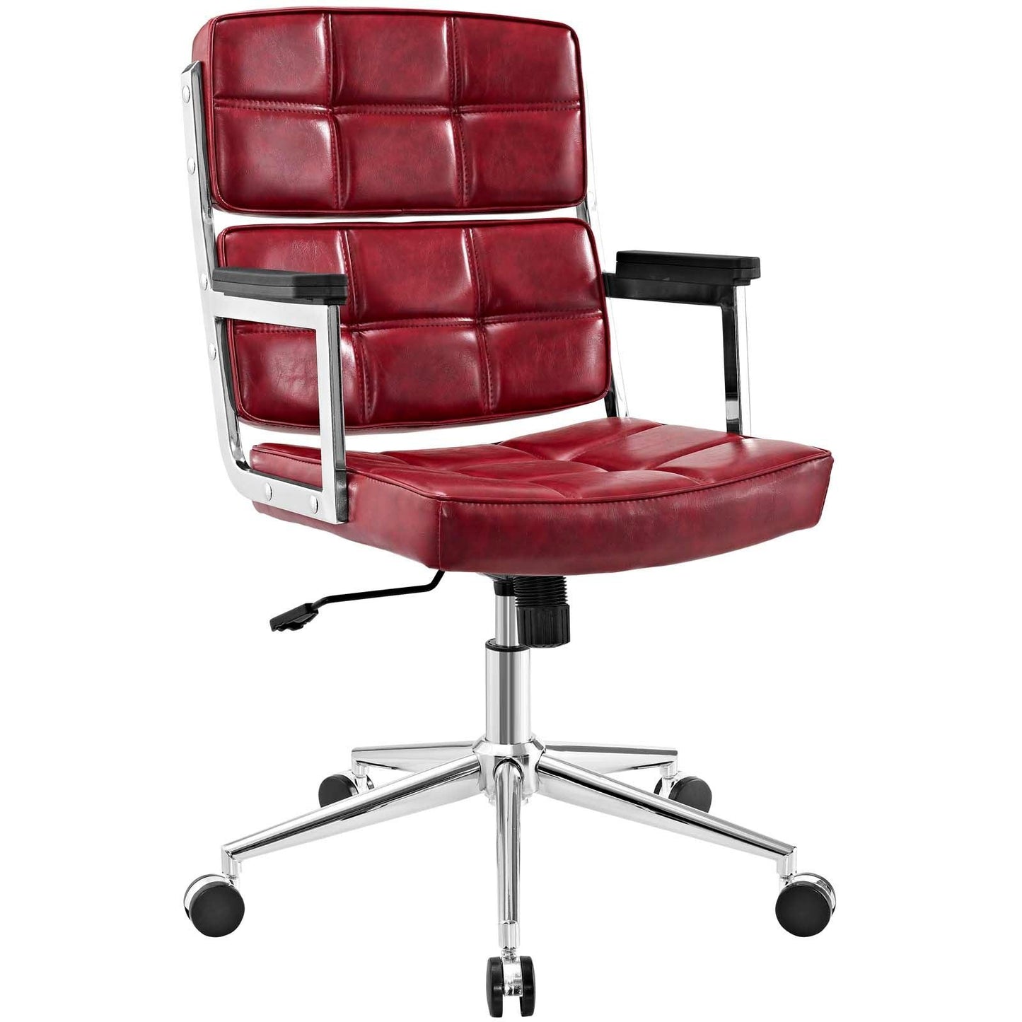 Modway Portray Highback Upholstered Vinyl Office Chair FredCo