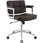 Modway Portray Mid Back Upholstered Vinyl Office Chair FredCo