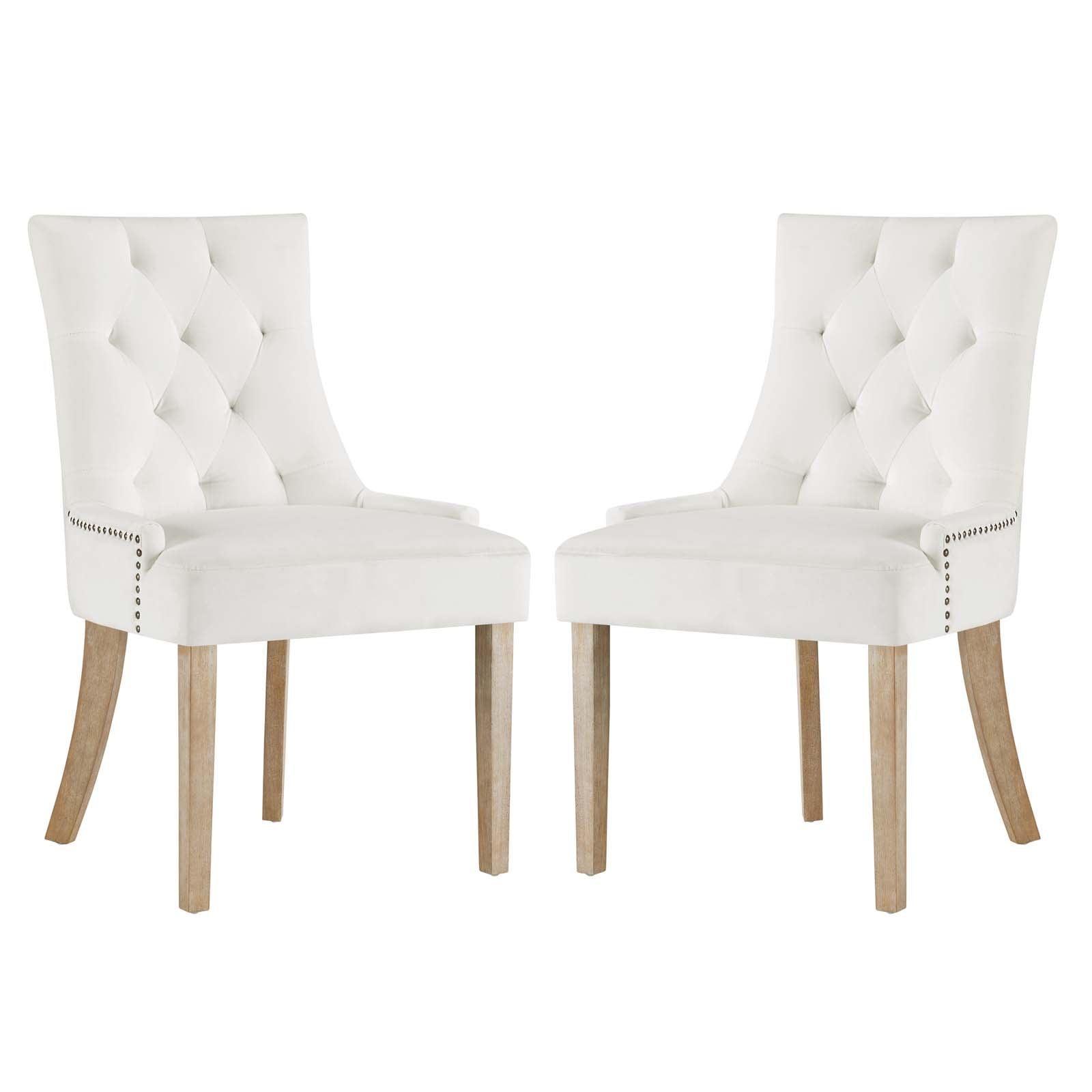 Modway Pose Dining Chair Performance Velvet Set of 2 FredCo