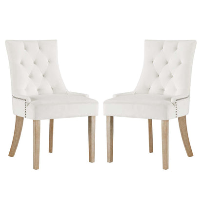 Modway Pose Dining Chair Performance Velvet Set of 2 FredCo