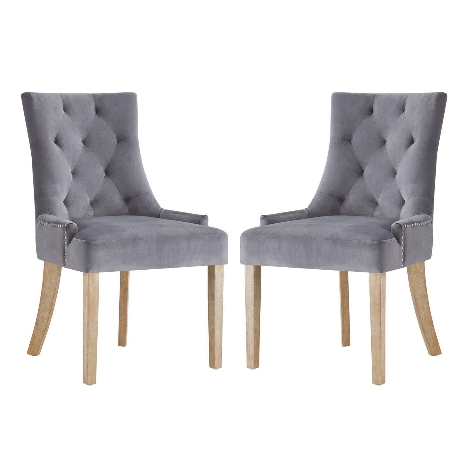 Modway Pose Dining Chair Performance Velvet Set of 2 FredCo